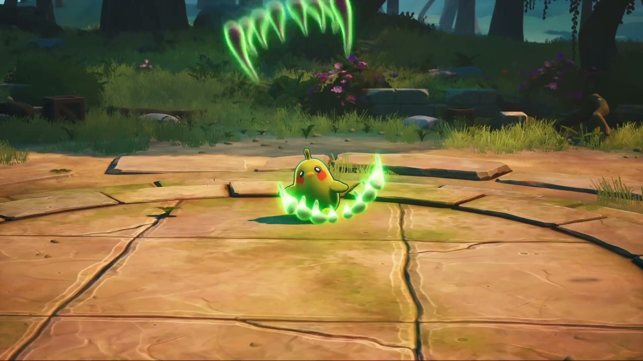A Neoran releasing green and pink Neura energy