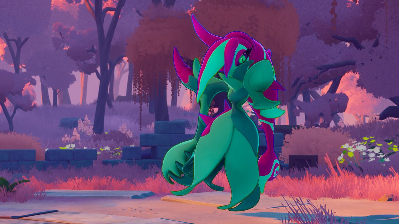 Official screenshot 8: a leaf-like creature in forest ruins